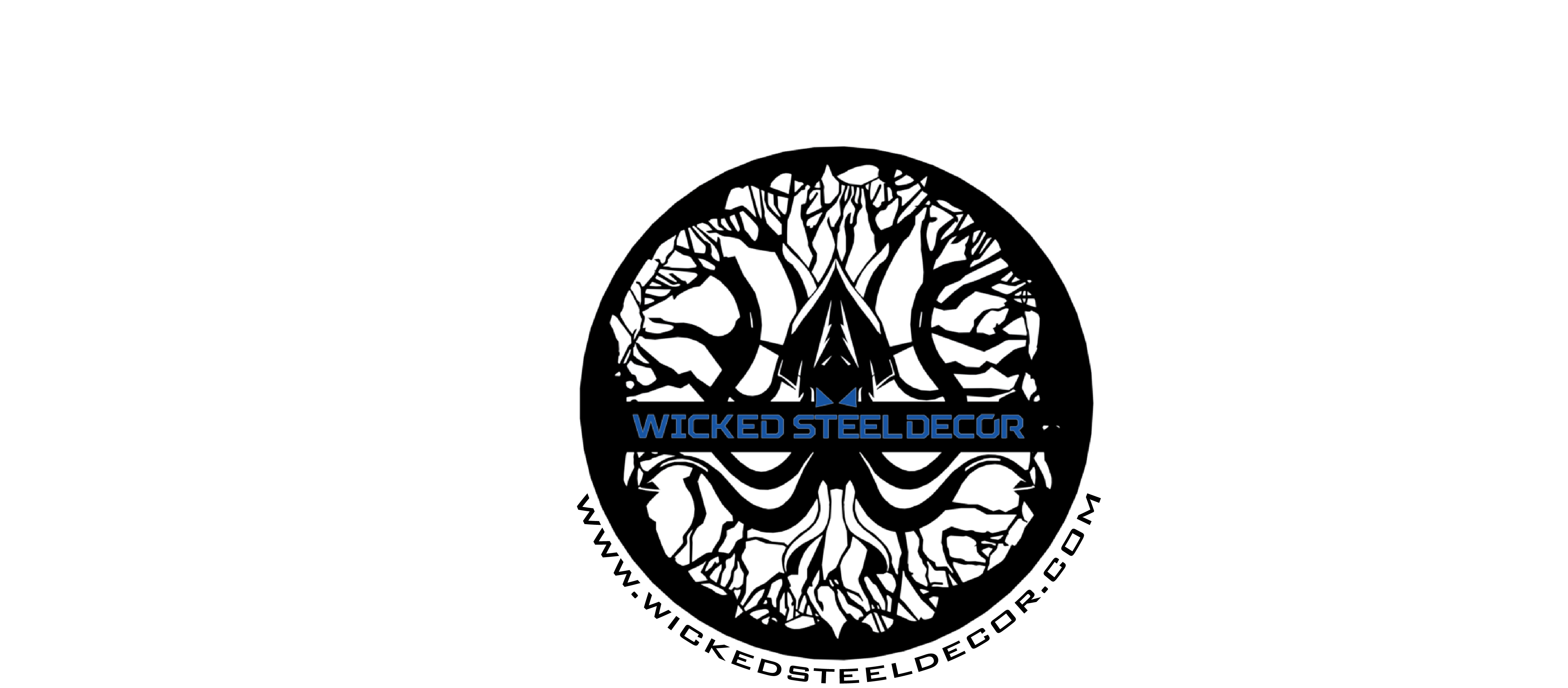 Wicked Steel Decor Updated Logo Wrapped Text